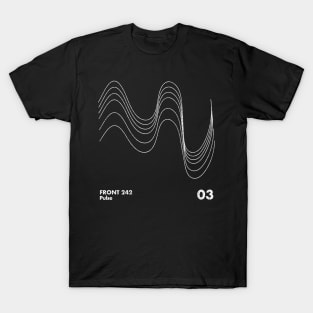 Front 242 / Pulse / Minimalist Graphic Artwork Design T-Shirt